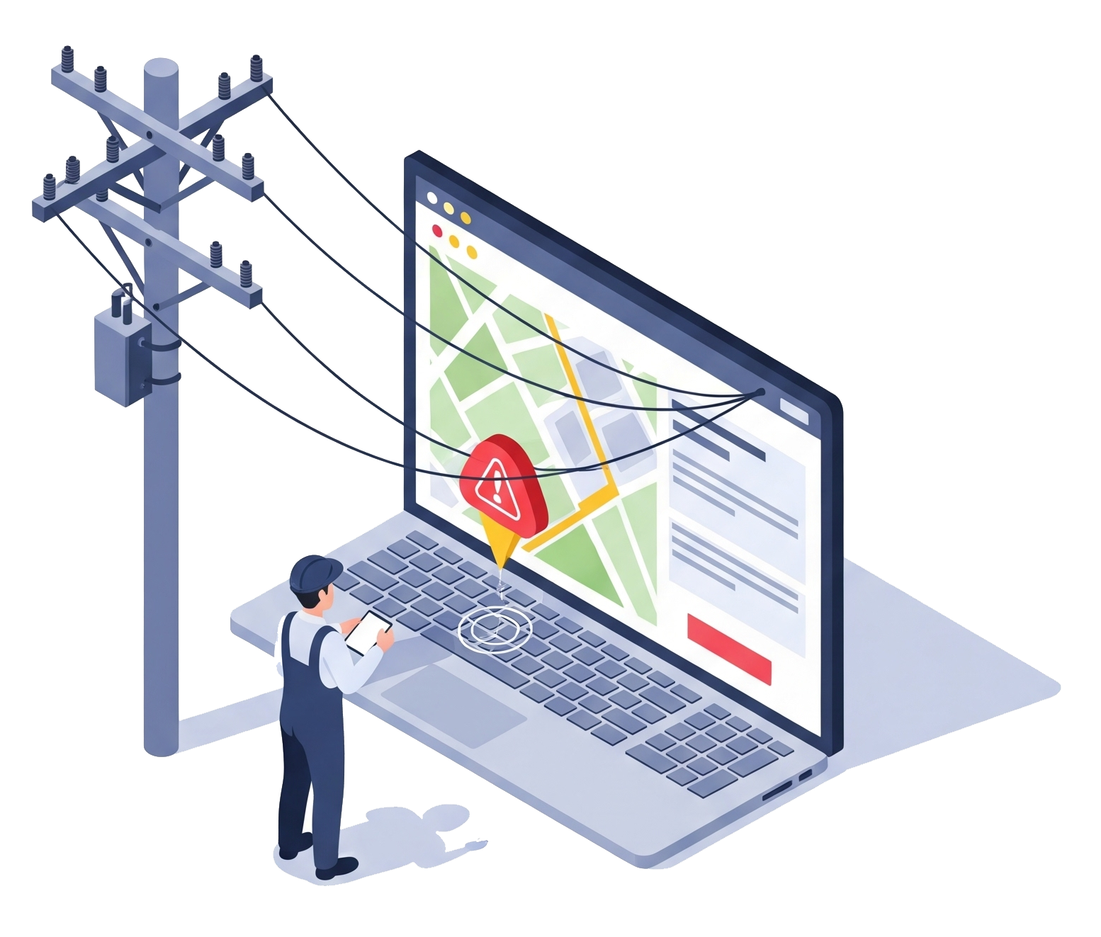 Carbon Credit Platform Illustration